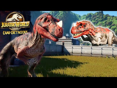 Camp Cretaceous Ceratosaurus Vs Baryonyx | Fight & Breakout 🌍 Jurassic World Evolution