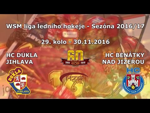 29. kolo (30.11.2016) HC Dukla Jihlava - HC Benátky nad Jizerou