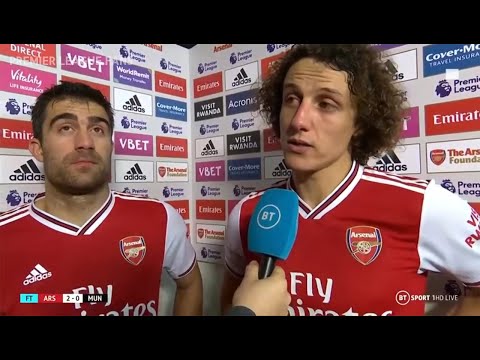 Luiz and Sokratis interview after big win