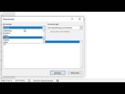 Mathematical formulas with Word: Formula numbering