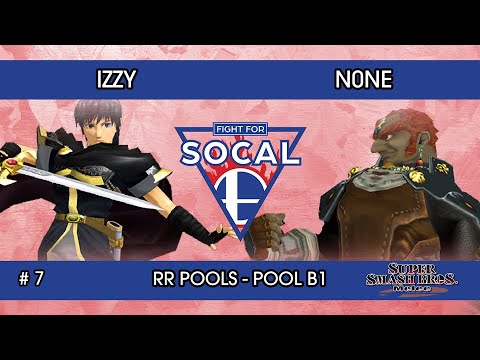 Fight For SoCal 7 - Izzy (Marth) VS n0ne (Ganondorf) - SSBM - RR Pools (B1)