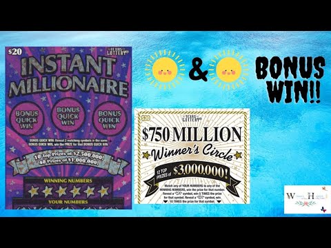 $30 Winners Circle & $20 Instant Millionaire 🌞& 🌞 for the BONUS WIN!!💰