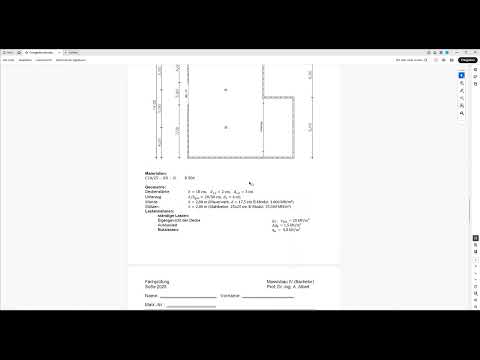 Task 13 – FEM model with InfoCad (exam summer semester 2025)