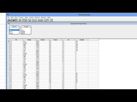 Join or Merge Two Tables in Excel Using Microsoft Query - Easy!