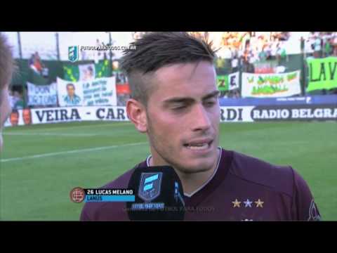 Melano:"Necesitábamos ganar el clásico". Banfield 1 Lanús 2.Fecha 9. Primera División 2015.FPT