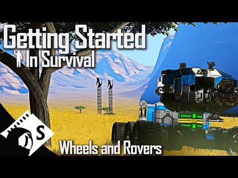 Wheels and Rovers - Getting Started in Space Engineers #4 (Survival Tutorial Series)