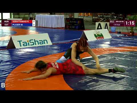 1/8 WW - 50 kg: R. SZENTTAMASI (HUN) v. M. PLASER (EST)