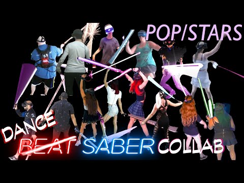 HUGE DANCE SABER PARTY! - POP/STARS - KDA in Beat Saber! Dance Collaboration with 14 People