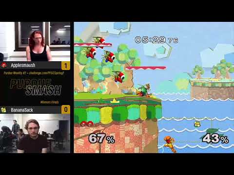 Purdue 2019 Weekly #2 - Winners Finals - (Samus) Applesmaush vs BananaSack (Fox/Link)