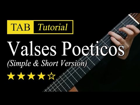 Valses Poeticos (Granados) - Guitar Lesson + TAB