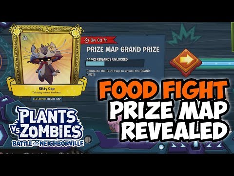Food Fight Prize Map KITTY CAP | Plants vs. Zombies: Battle for Neighborville