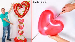 🔴 Epic technique 😱!!!  Birthday decoration ideas at home ✨ balloon decoration ideas - Gustavo gg