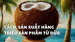 Cách Sản Xuất Hàng Triệu Sản Phẩm Từ Dừa - Nhà Máy Xơ Dừa, Mụn Dừa, Kem Dừa, Bột Dừa