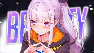 Nightcore - Beauty And A Beat (Rock Version) (Lyrics)