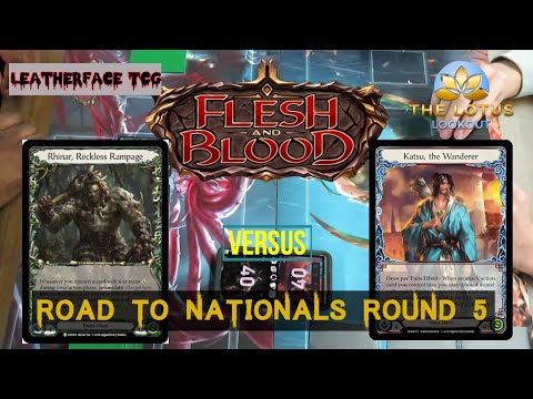 Rhinar vs Katsu (Control) | Road to Nationals | Classic Constructed [LeatherfaceTCG]