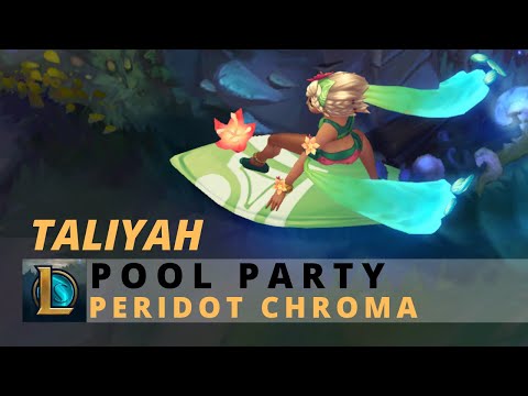 Pool Party Taliyah Peridot Chroma - League Of Legends
