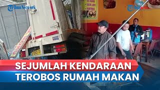 DETIK-DETIK Laka Maut 9 Kendaraan di Puncak Bogor, Mulai dari Truk, Mobil dan Motor Ringsek