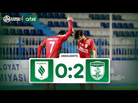 Superliga 2-tur. Mash‘al - Lokomotiv bahsida kiritilgan gollar va xavfli vaziyatlar (Highlights)
