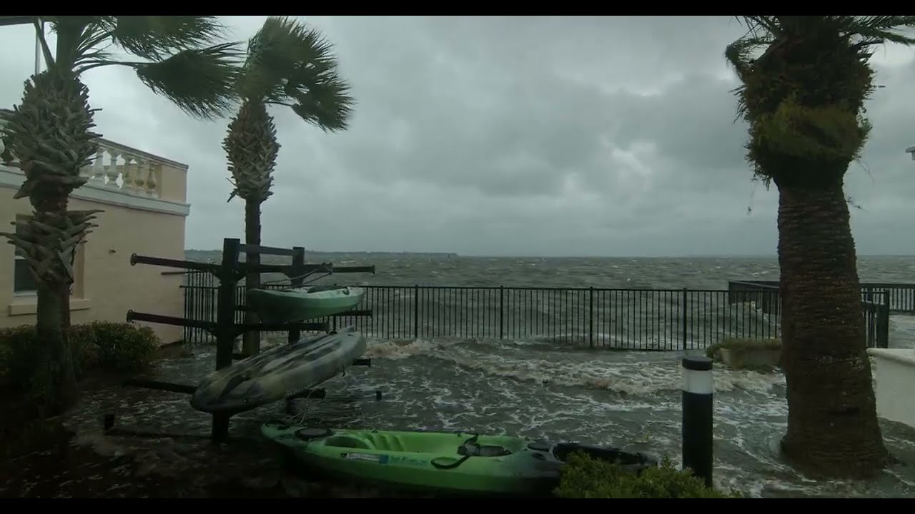 FREE Video Stock 4K – Hurricane Nicole 2022 Footage Bell Riverside Flooding Jacksonville FL