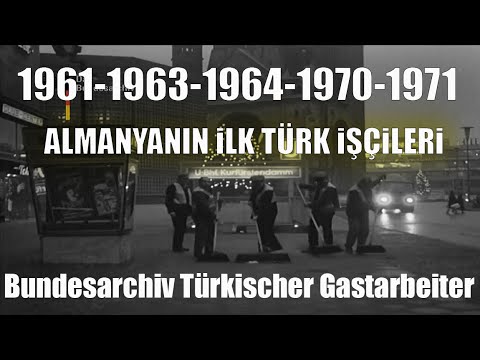 1961-63-64-1970-71 GERMANY'S FIRST TURKISH WORKERS AND THEIR EXPERIENCES. Bundesarchiv Türkischer...