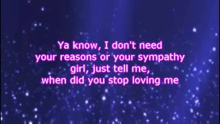Hunter Hayes - When Did You Stop Loving Me (Lyrics)