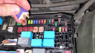 2016 Toyota Corolla Starter Relay & Fuses