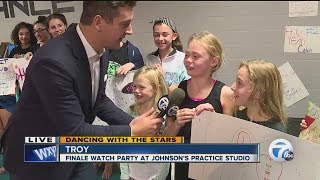 "Dancing with the Stars" watch party at local dance studio where Calvin Johnson practiced