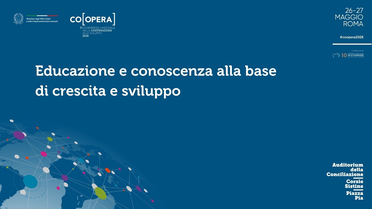 Educazione e conoscenza alla base di crescita e sviluppo - CO[OPERA] 2026
