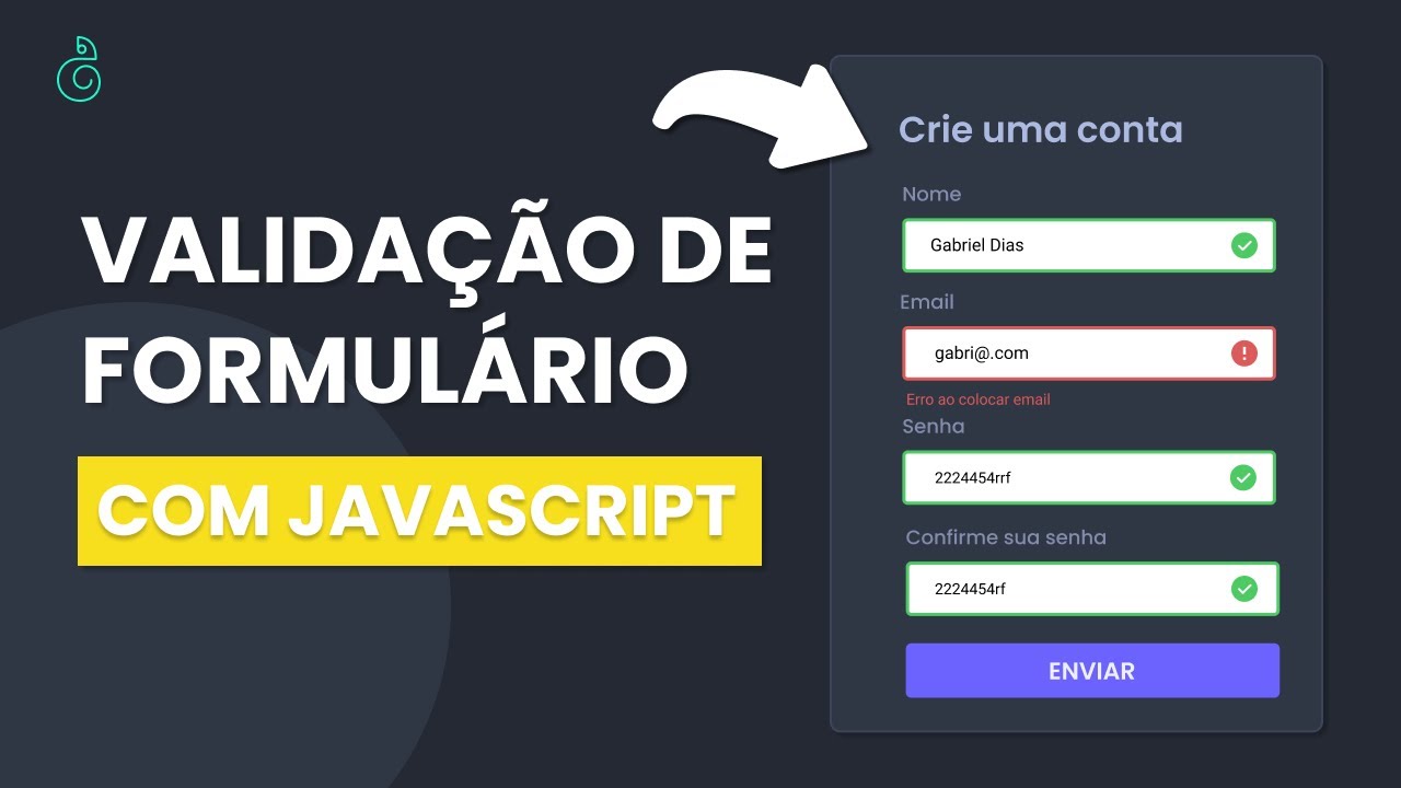 Como fazer VALIDAÇÃO DE FORMULÁRIO com Javascript | Validação Formulário Javascript