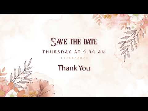 christian wedding invitation video 2021