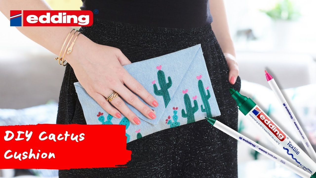 Marker Edding 4500 pentru textile, permanent, varf rotund 2-3 mm, negru