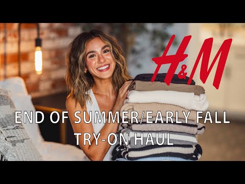 HUGE H&M EARLY FALL TRY-ON HAUL! (sweaters, SKIMS dress dupe, LBD, cardigans, zara dupes) | 2023