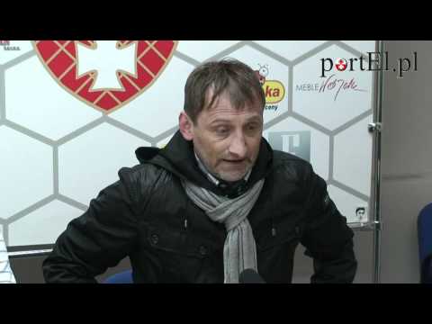 Konferencja po meczu Olimpia Elbląg - Pelikan Łowicz