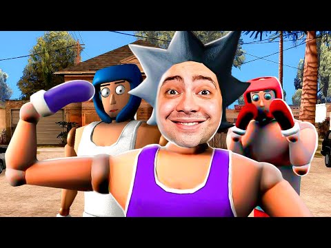 SAÍ NA MÃO COM MEUS AMIGOS NA GROOVE STREET! - DRUNKEN WRESTLERS 2 COM OS AMIGOS