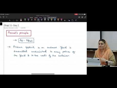 11.9. Fluid statistics - Pascal principle.