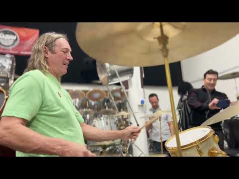 Danny Carey plays Louie Bellson's and Buddy Rich's drum kits