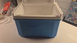 Igloos Laguna Small 9 QT Ice Chest Cooler, Fuchsia Burst, Hard Shell Portable Cooler Box, Perfect si