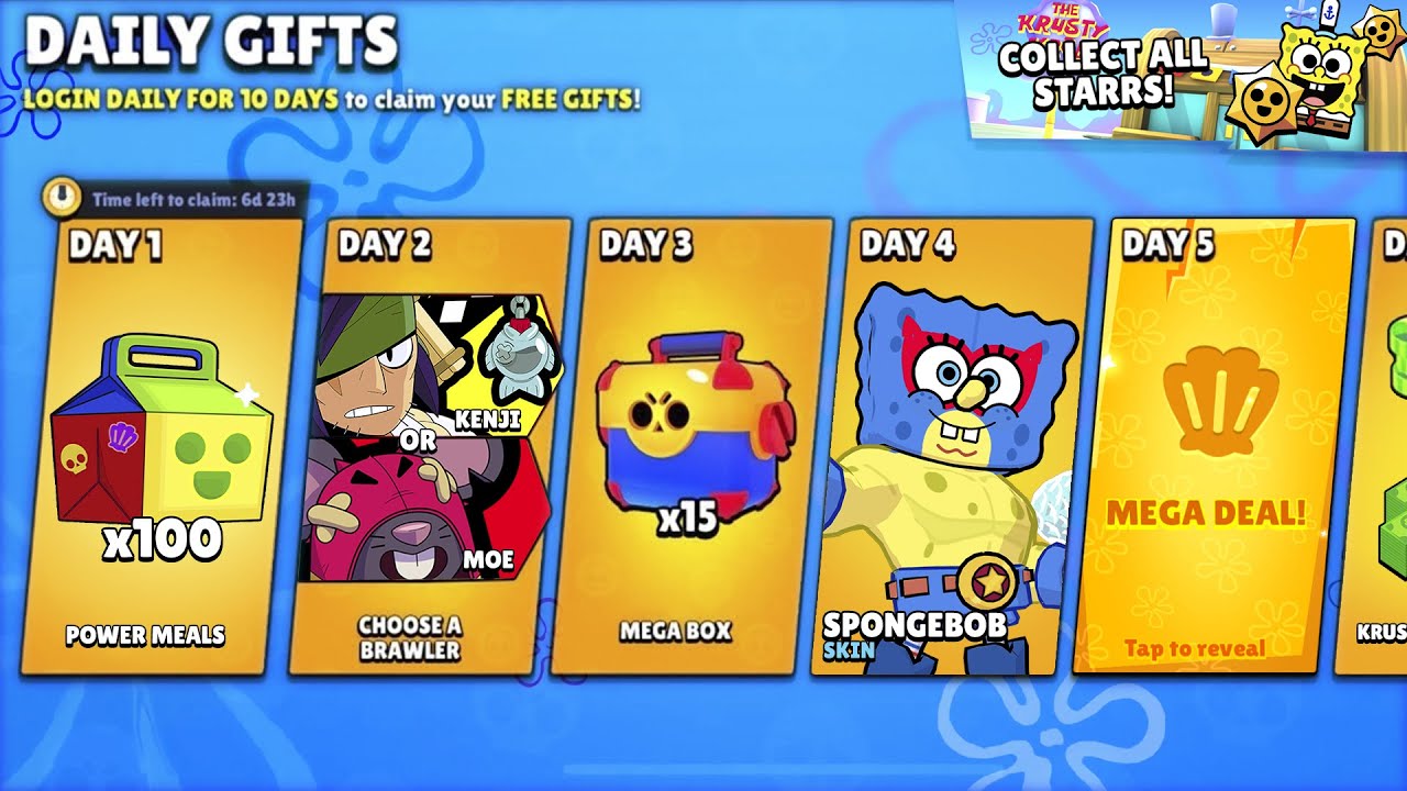 DAILY CLANCY FREE GIFTS!🎁POWER MEALS🔥 BRAWL STARS UPDATE!!