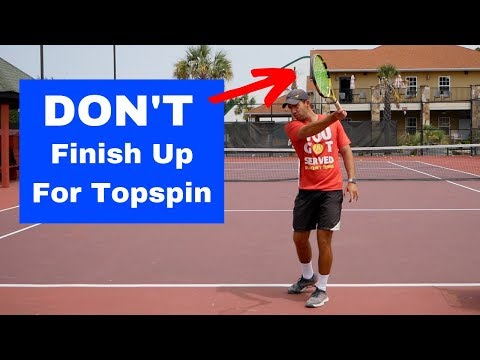 STOP Finishing Up If You Try To Hit Heavy Topspin! Huge Forehand Myth