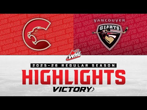 Prince George Cougars at Vancouver Giants 11/02 | WHL Highlights 2025-26