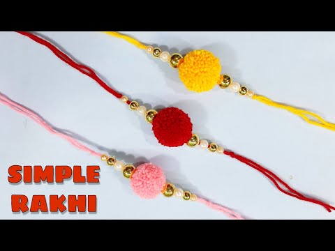 Rakhi Banane Ka Tarika || Rakhi Making Ideas At Home || Simple Rakhi