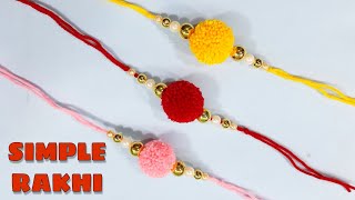Rakhi Banane Ka Tarika || Rakhi Making Ideas At Home || Simple Rakhi