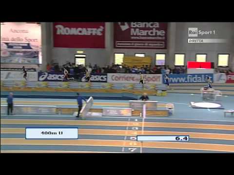 Finale A 400 metri indoor Campionati Italiani Promesse - Assoluti 2013 Ancona