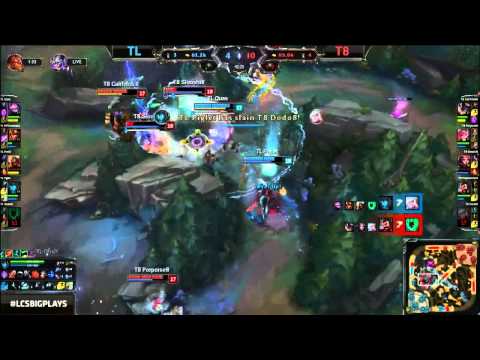 [Highlights] Team Liquid vs Team 8 NA LCS Spring 2015 W7D1   TL vs T8
