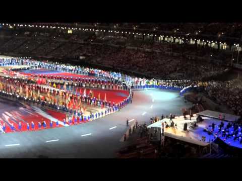 London Olympic Games Closing Ceremony - Parade of Athletes - Elbow - One Day Like This