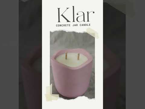 Decorative Concrete Jar Scented Candle