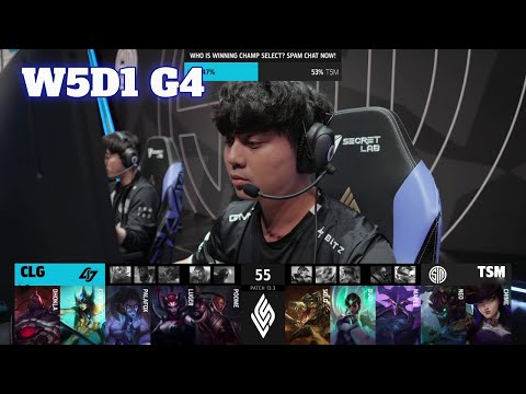 CLG vs TSM | Week 5 Day 1 S13 LCS Spring 2023 | CLG vs TSM W5D1 Full Game