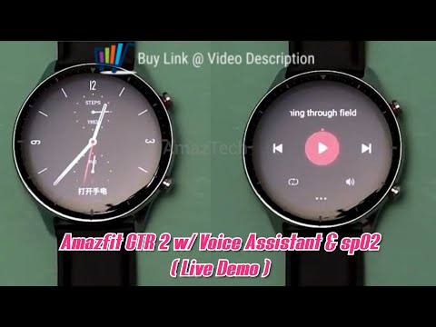 Amazfit GTR 2 - Voice Assistant Demo ( Buy Links @ Description )
