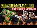 Doug Marcaida Teaches Sinawali Stick Knife Empty Hand Combat Self Defense Breakdown