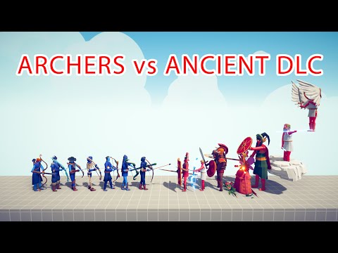 ARCHERS TEAM vs ANCIENT DLC TEAM - Totally Accurate Battle Simulator TABS